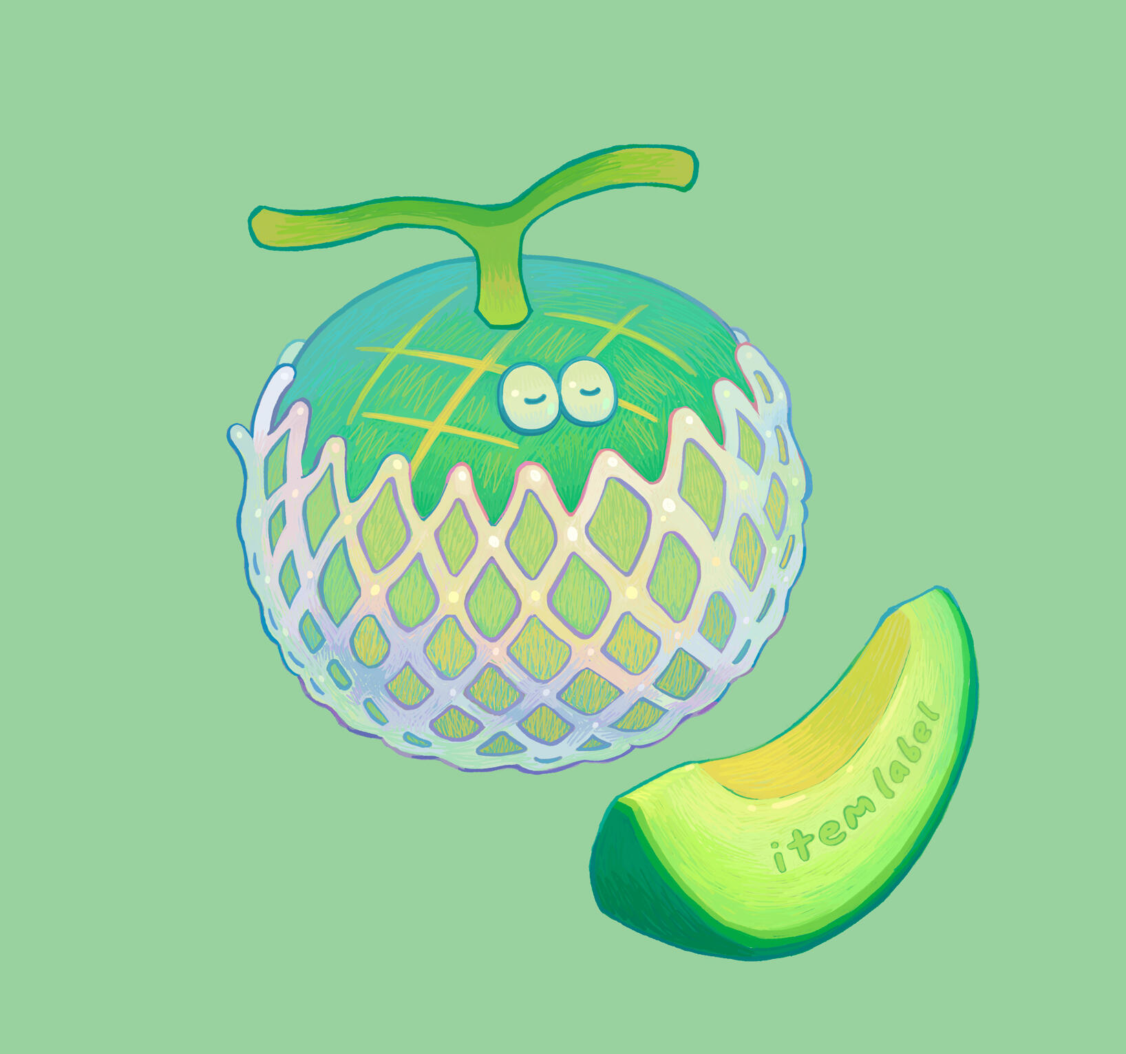 itemlabel melon shirt itemlabel melon shirt