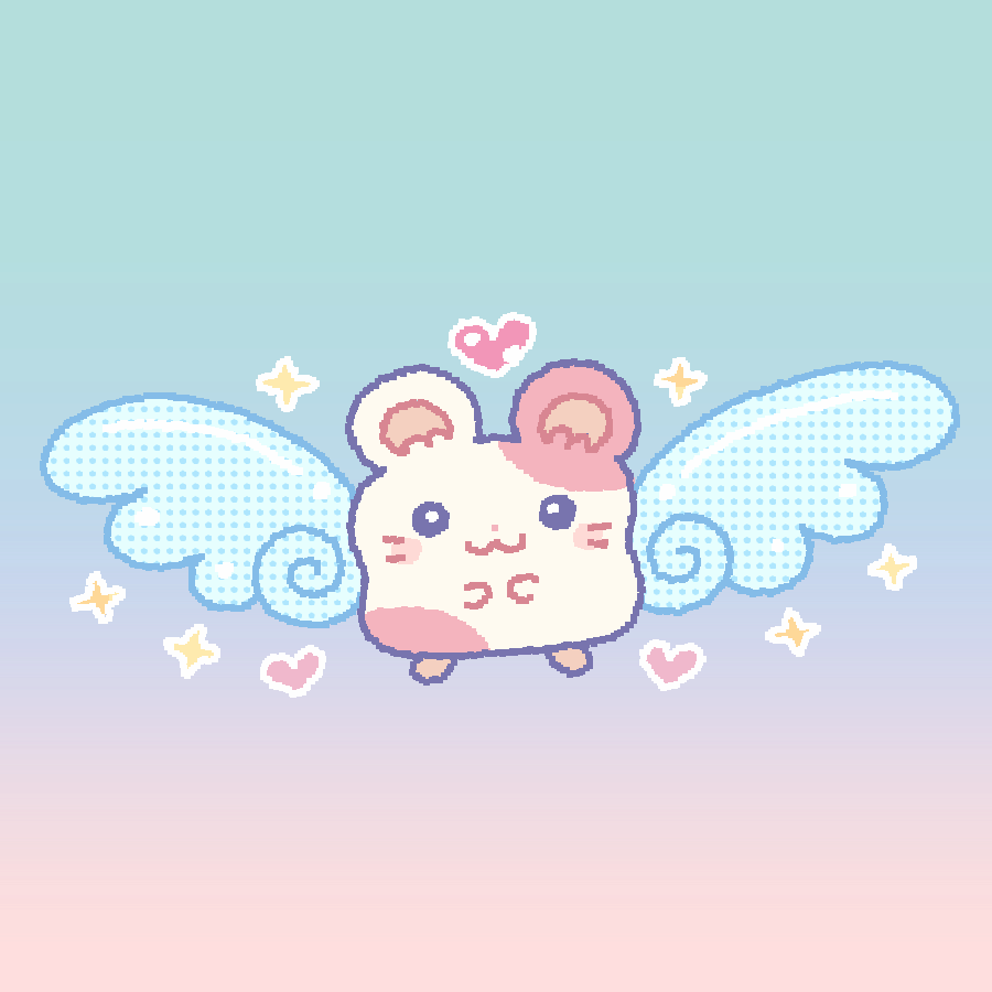 hamster angel animation